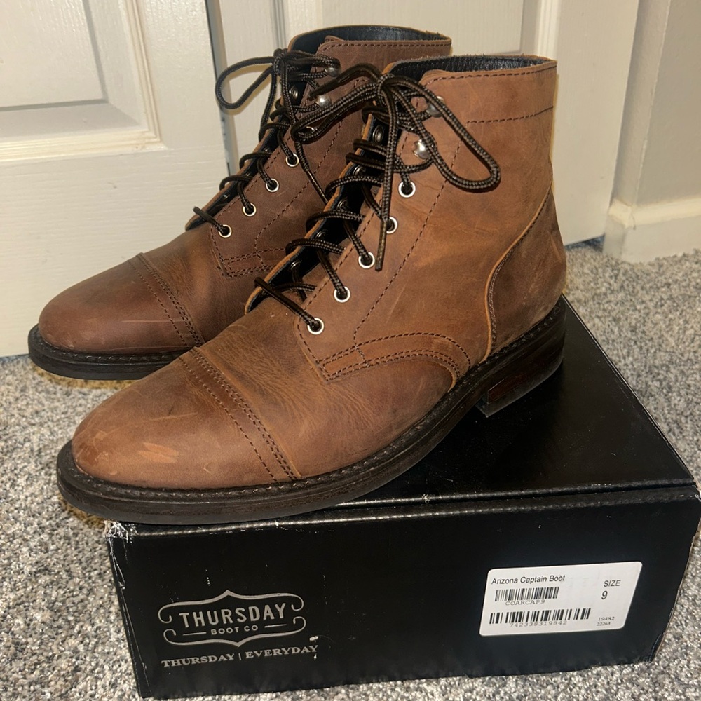 Thursday Boot Company Brown Leather Boots